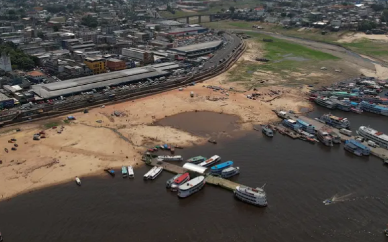 Rio Negro pode atingir nível abaixo de 16 metros até o final do ano, segundo previsão